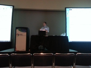 Josh in his session on analytics in Excel 2013