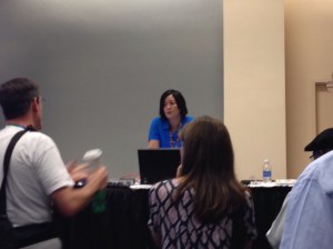 Picture Rob Kerr captured of people staying for questions after my session