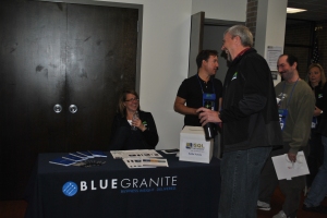 Amy at the BlueGranite booth 