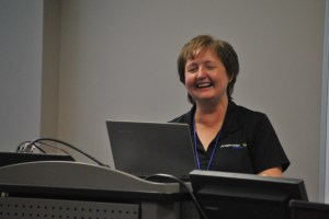 Kathi looks to be having fun in her session