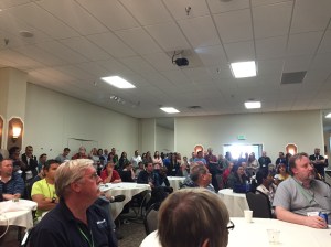 Prize raffle at end of day